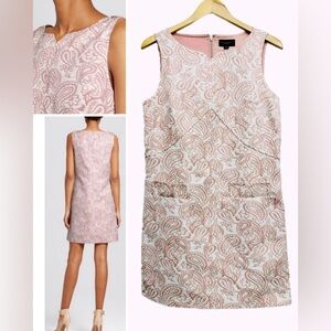 Victoria Beckham Pink Blush Paisley Shift Dress